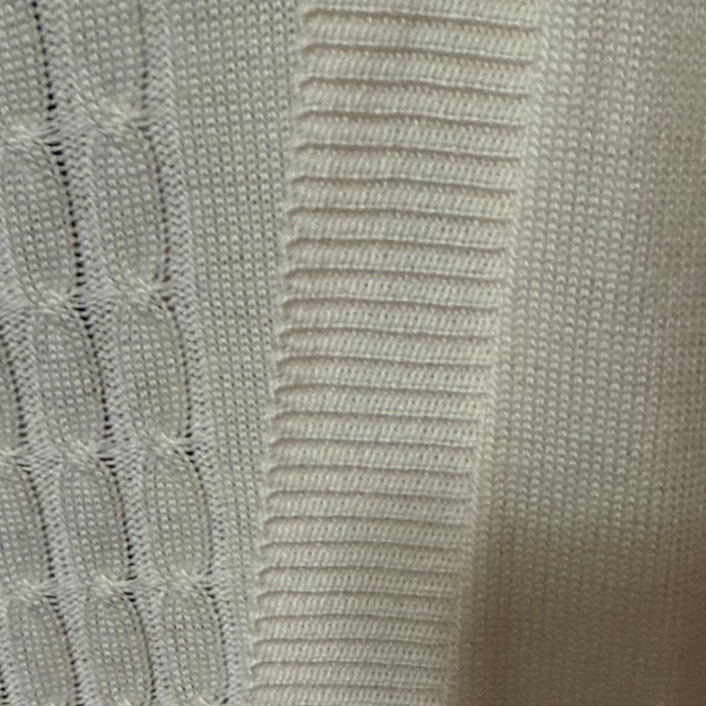 💕💕💕BOGOHO💕💕💕Alfred Dunner Cream Cardigan Sweater - Picture 7 of 10